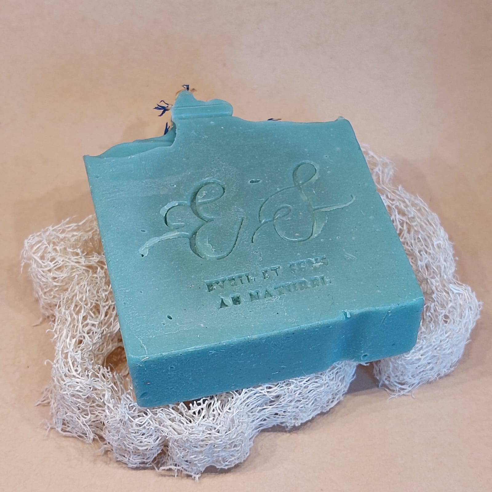 porte savon en loofah