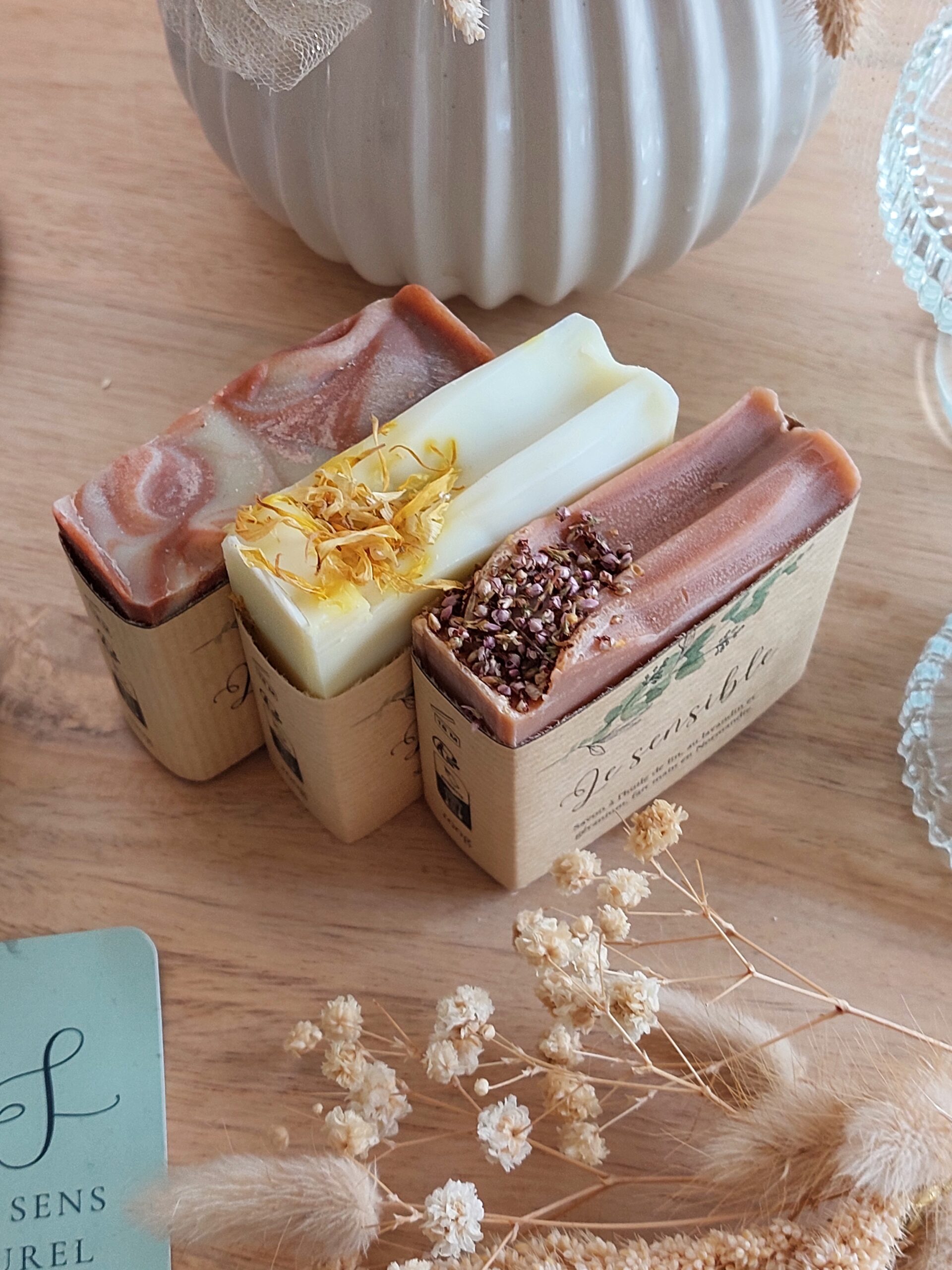 Sélection 3 savons de 100g : Essentiel Enchanteur Sensible